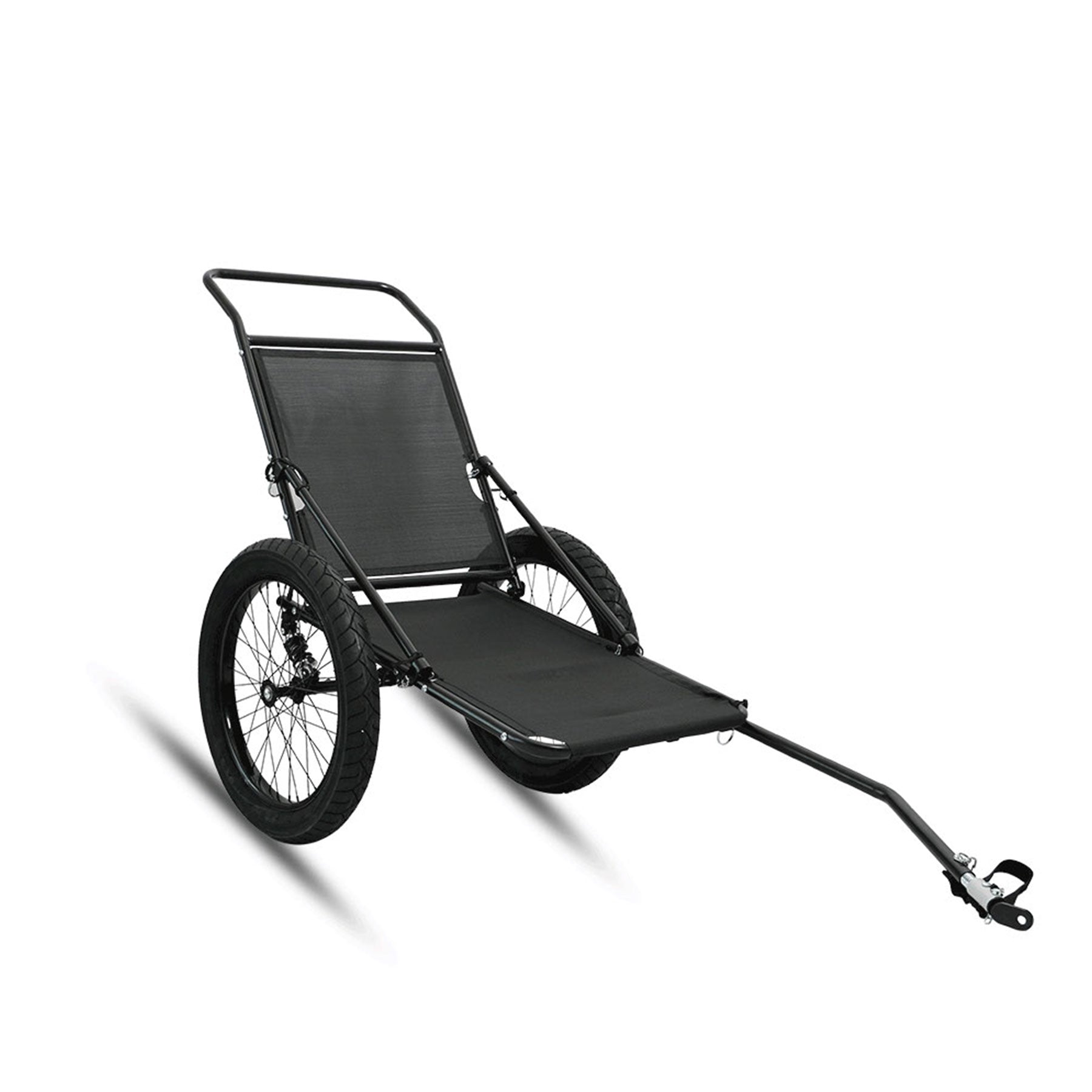 EUNORAU Single Track Fat Tire Cargo Bike Trailer for Hunting 2 Wheel