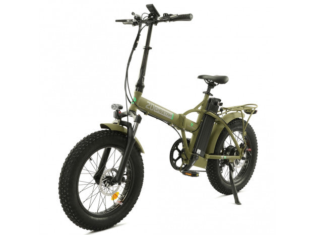 Ecotric Cheetah 48V 15ah Fat Tire Portable and Folding Electric Bike with color LCD display