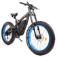 Ecotric 48v 17.5AH 1000W big fat tire ebike Bison-Matt Black