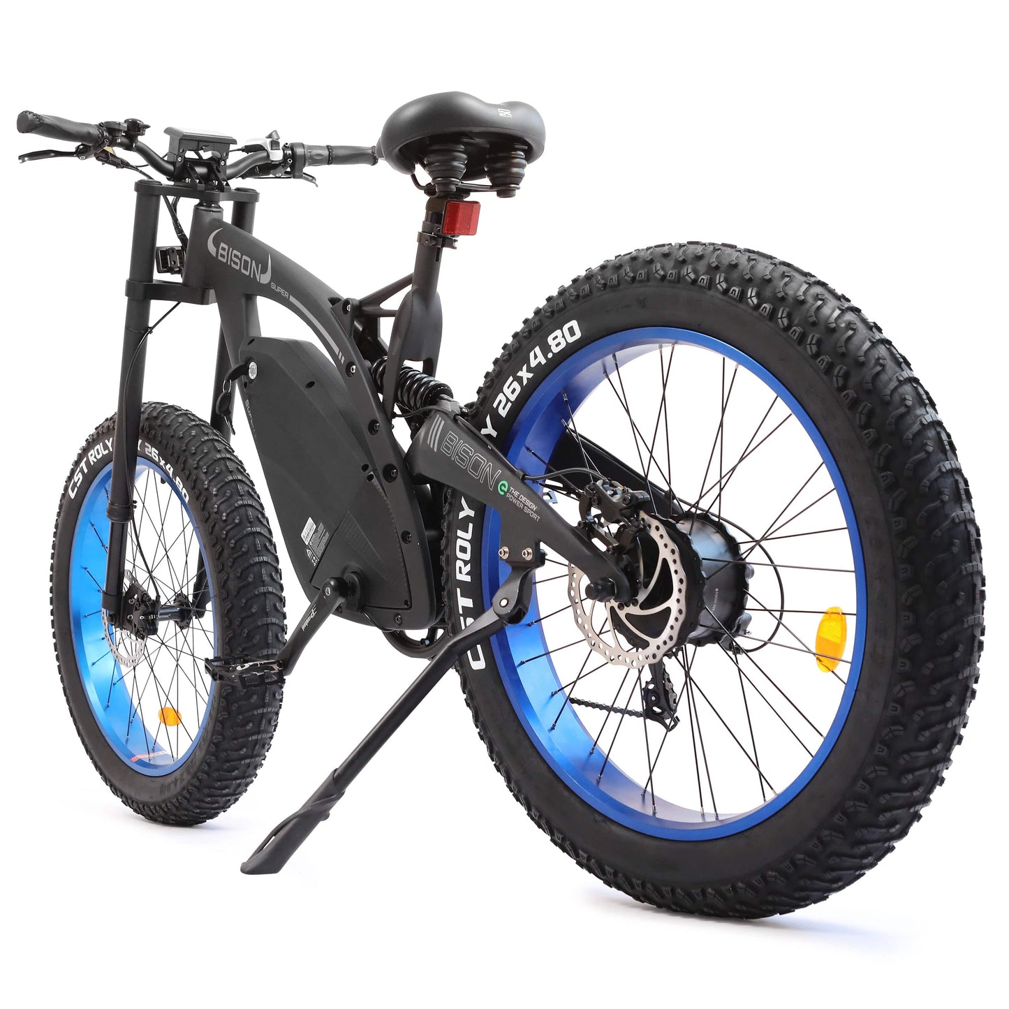 Ecotric 48v 17.5AH 1000W big fat tire ebike Bison-Matt Black