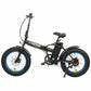 Ecotric 48V 13ah Cheetah portable and folding fat electric bike with LCD display