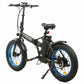 Ecotric 48V 13ah Cheetah portable and folding fat electric bike with LCD display