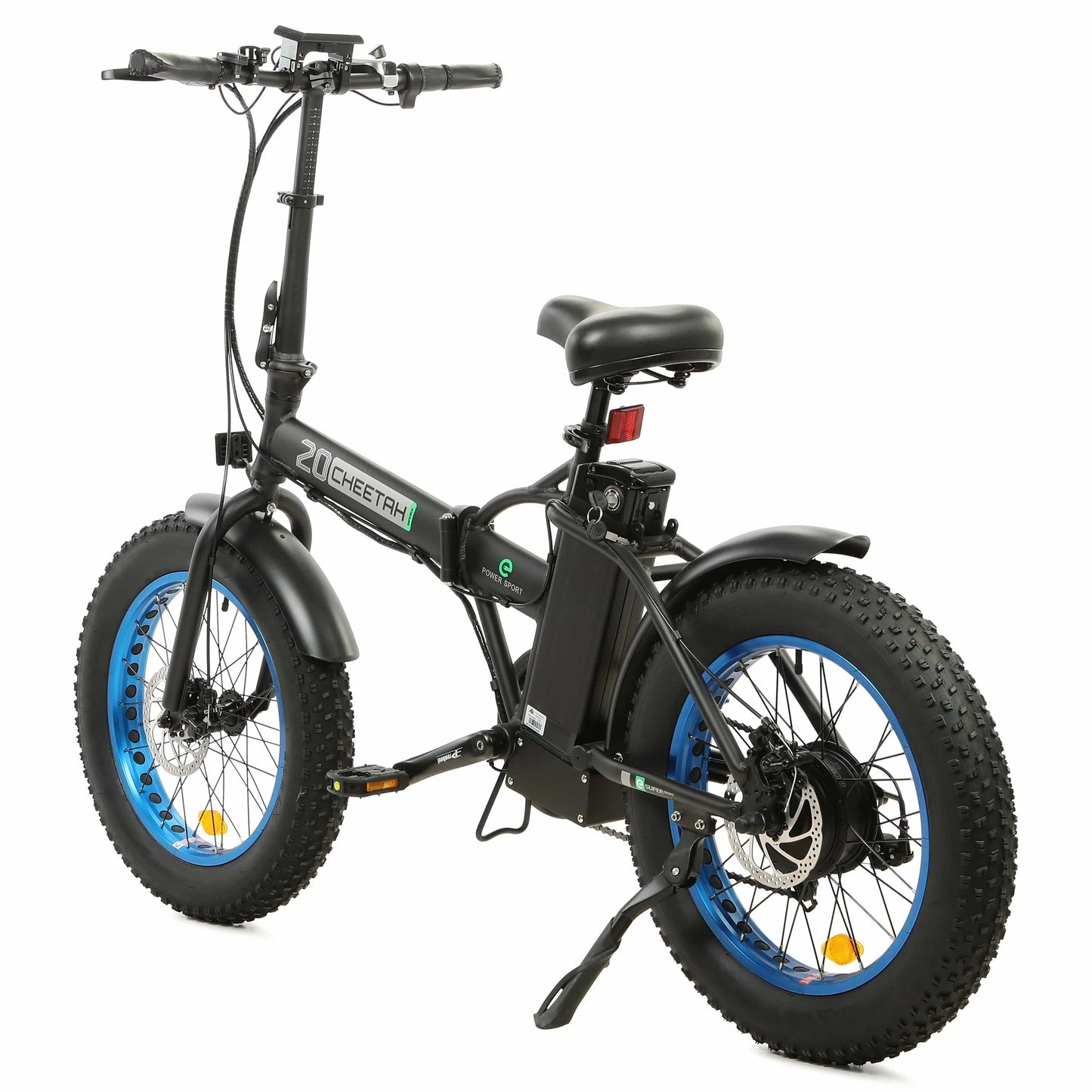 Ecotric 48V 13ah Cheetah portable and folding fat electric bike with LCD display