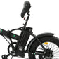 Ecotric 48V 13ah Cheetah portable and folding fat electric bike with LCD display