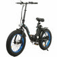 Dolphin UL Certified-Ecotric 20inch black Portable and folding fat electric bike